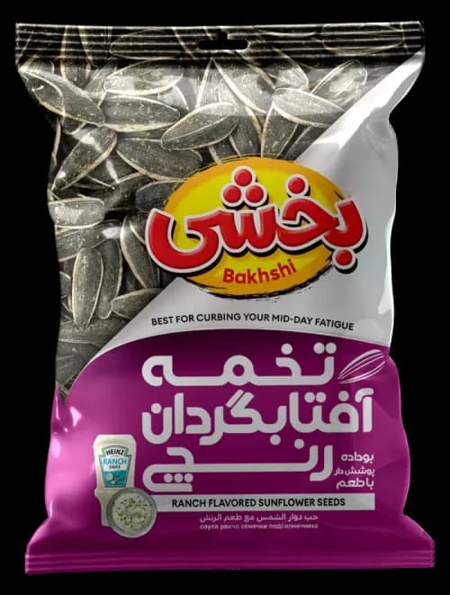 تخمه آفتابگردان با طعم سس رنچ