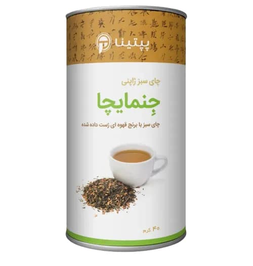 خرید چای سبز ژاپنی جنمایچا پپتینا قوطی 40 گرمی - پپتینا