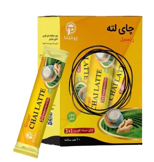 شیر چای (چای لته) زنجبیل پپتینا بسته 10 ساشه ای