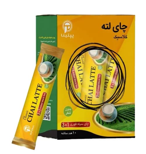 شیر چای (چای لته) کلاسیک پپتینا بسته 10 ساشه ای