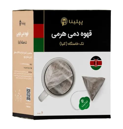 قهوه تک خواستگاه (کنیا) پپتینا بسته 6 عددی