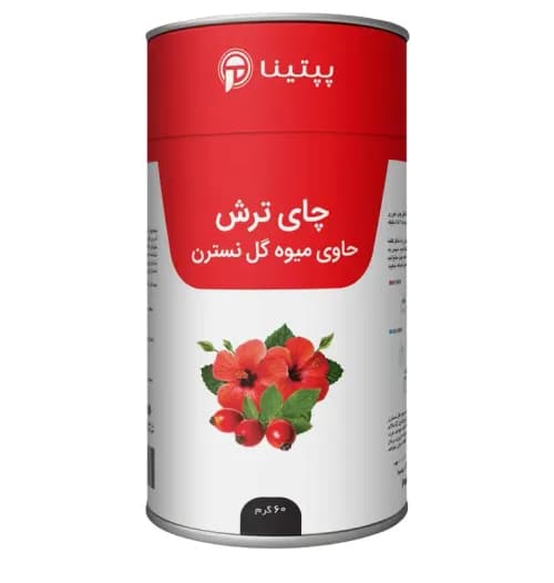 چای ترش و گل نسترن پپتینا قوطی 60 گرمی
