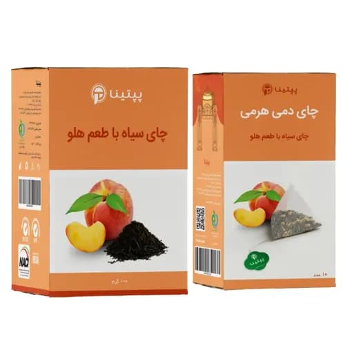 چای سیاه حاوی هلو پپتینا