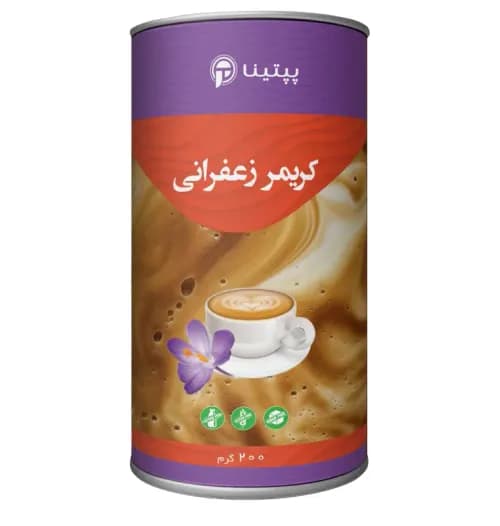 کریمر غیر لبنی با طعم زعفران پپتینا