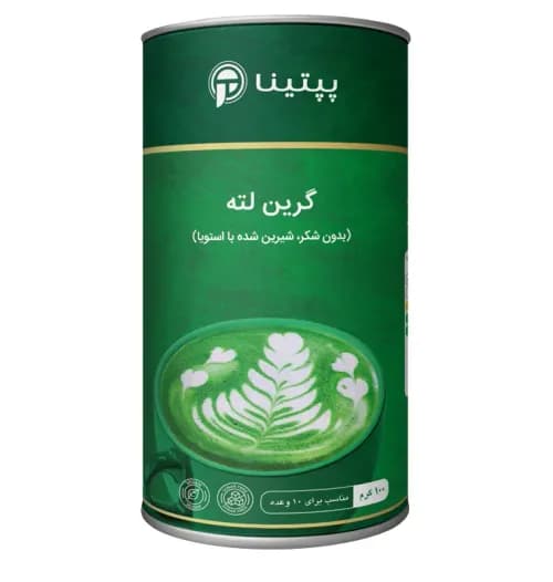 گرین لته پپتینا قوطی 100 گرمی