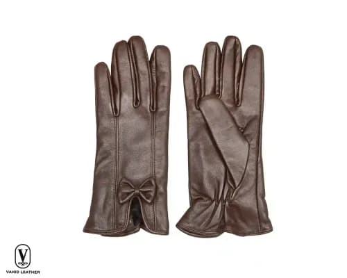 دستکش زنانه چرم ( کد 03003)چرم وحید