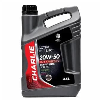 روغن موتور خودرو نیمه سنتتیک چارلی 4.5 لیتر – ACTIVE DEFENCE 20W50 4.5L