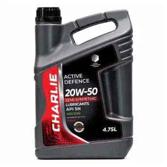 روغن موتور خودرو نیمه سنتتیک چارلی 4.75 لیتر – ACTIVE DEFENCE 20W50 4.75L