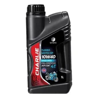 روغن موتور سیکلت فول سنتتیک چارلی 1 لیتر – TURBO MOTO HP 10W40 MA2 1L