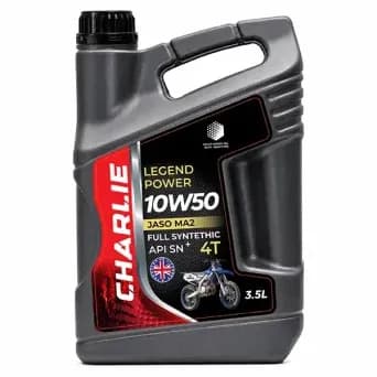 روغن موتور سیکلت فول سنتتیک چارلی 3/5 لیتر – LEGEND POWER 10W50 MA2 3/5L