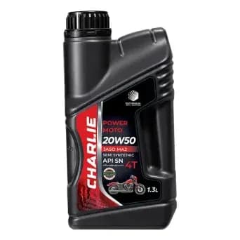 روغن موتور سیکلت نیمه سنتتیک چارلی 1.3 لیتر – POWER MOTO 20w50 1.3L