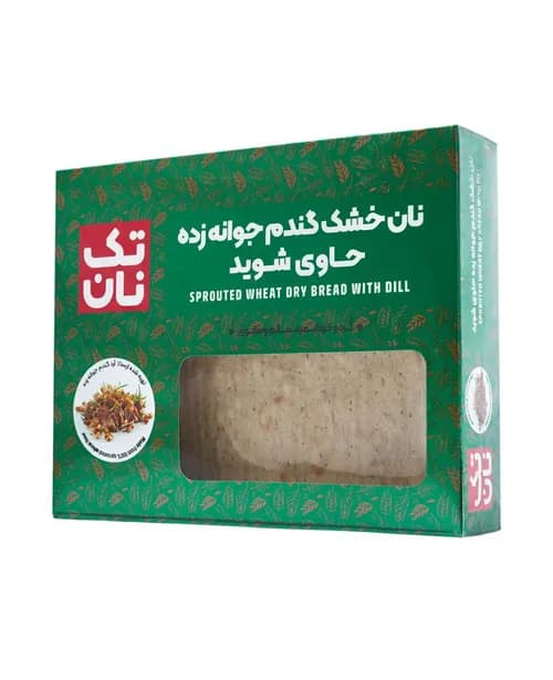 نان خشک گندم جوانه زده - تک نان | Tak Nan