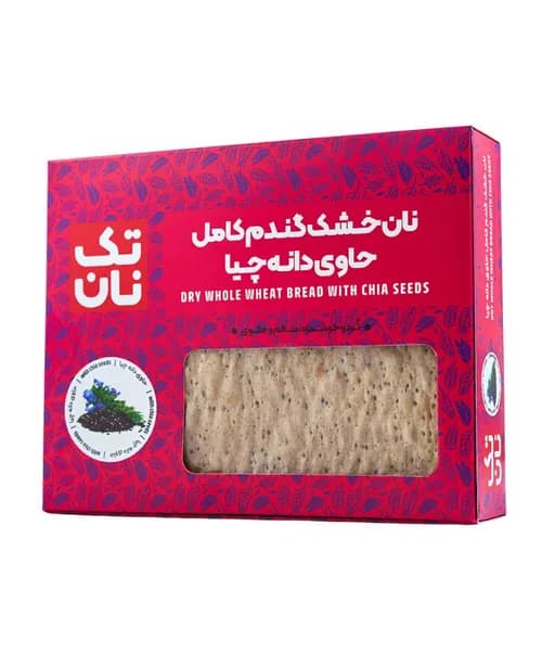 نان خشک گندم کامل - تک نان | Tak Nan