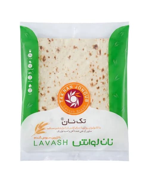 نان لواش با تزیین سبوس گندم - تک نان | Tak Nan