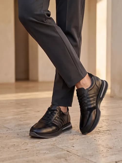 کتونی چرم مردانه s1038