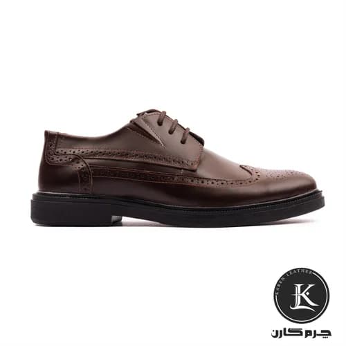 کفش راحتی مردانه ۱۰۶ بندی وجیتال قهوه ای - چرم کارن | Karen Leather