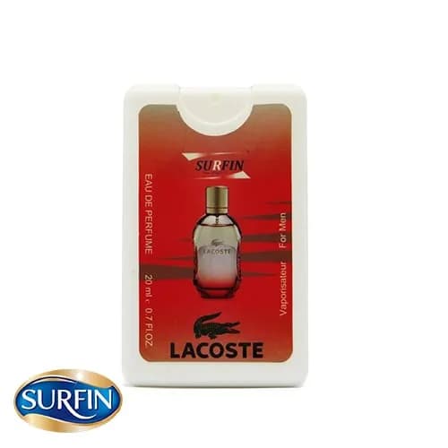 عطر جیبی مردانه سورفین مدل Lacoste Red حجم 20 میلی لیتر