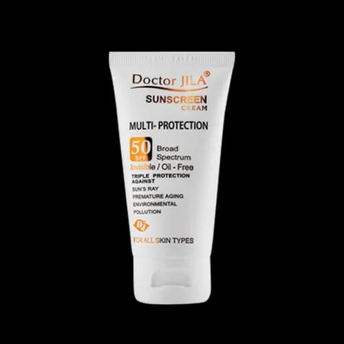 کرم ضد آفتاب مولتی-پروتکشن بی رنگ Spf50 دکتر ژیلا