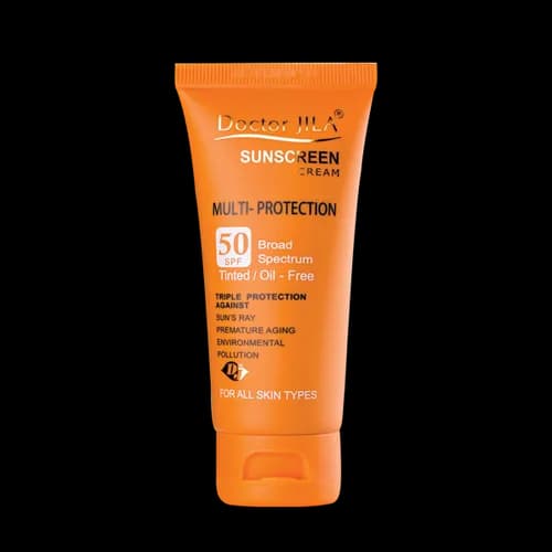 کرم ضد آفتاب مولتی-پروتکشن رنگی Spf50 دکتر ژیلا