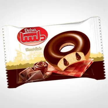 کیک حلقه ای باروکش شکلات - دلسا