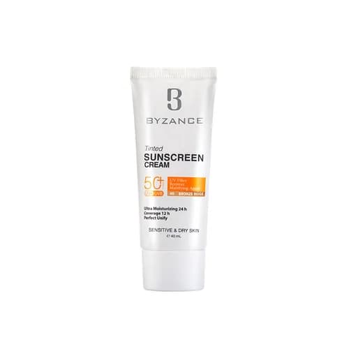 کرم ضد آفتاب رنگی SPF 50 بیزانس