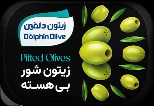زیتون شور بی هسته 220g - دلفین