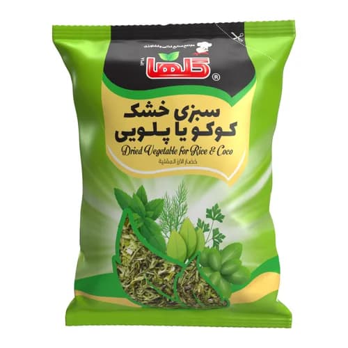 سبزی خشک پلو و کوکو – سلفون - گلها
