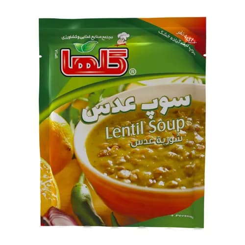 سوپ نیمه آماده عدس – سلفونی - گلها