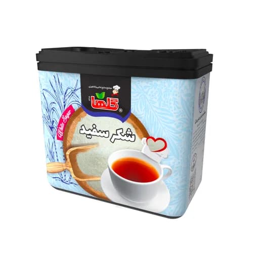 شکر سفید – قوطی پلاستیکی - گلها