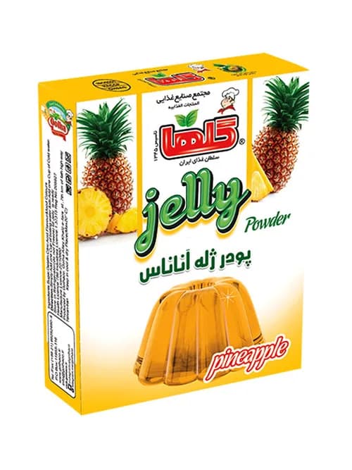 پودر ژله آناناس - جعبه - گلها