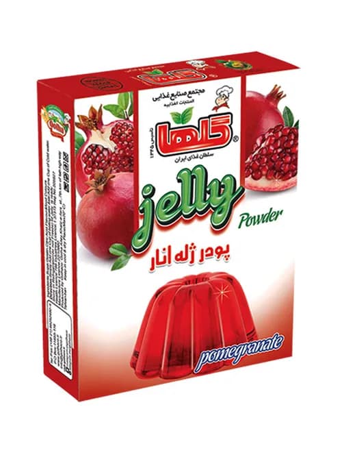 پودر ژله انار – جعبه - گلها