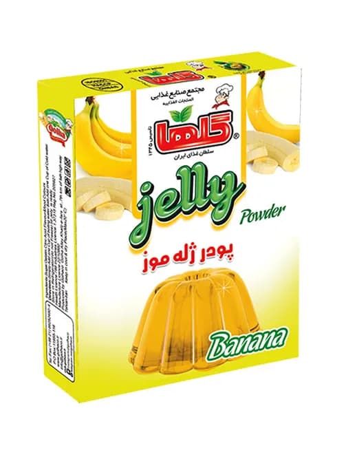 پودر ژله موزی – جعبه - گلها