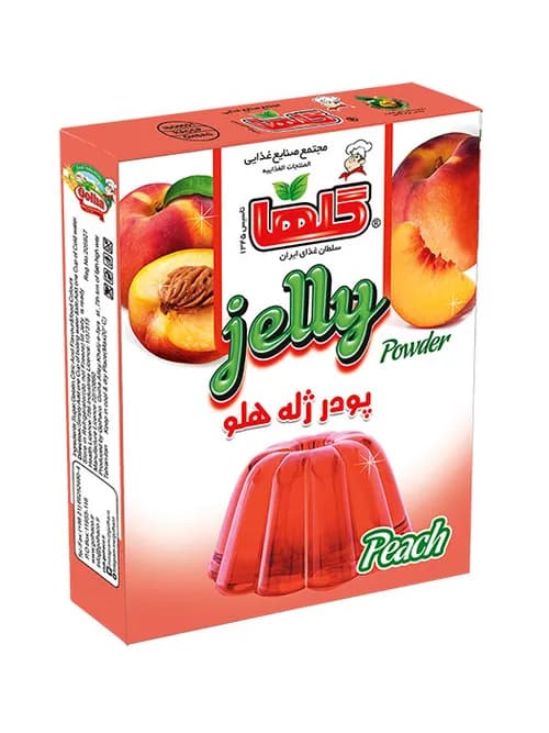 پودر ژله هلو – جعبه - گلها