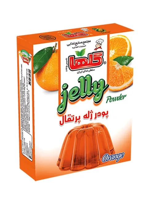 پودر ژله پرتقال – جعبه - گلها