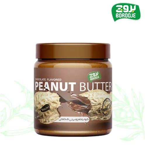 کره بادام زمینی شکلاتی 450 گرم بروج